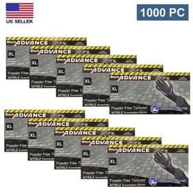 6 Mil Black Nitrile Gloves Disposable Gloves Powder-Free Case New 1000 S M L XXL
