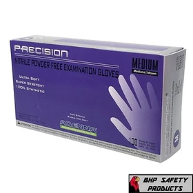 Adenna PRECISION Violet Nitrile Disposable Exam/Medical Gloves 4 Mil Powder Free