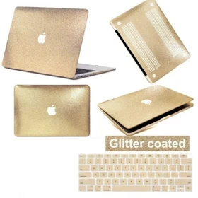 Shinny Glitter Powder Laptop Rubberized Hard Case Cover For New Macbook Pro Air