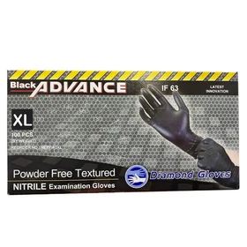 Black Nitrile Exam Gloves IF63 Powder Latex Free 6 Mil Medical Disposable Gloves