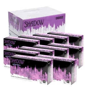 Adenna SHADOW Disposable Nitrile Gloves &ndash; 6 Mil, Black, Exam Grade, Powder Free