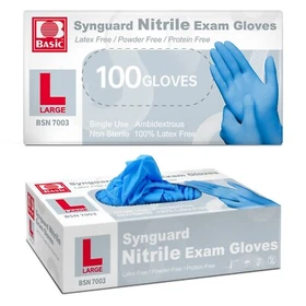 Blue Nitrile Medical Gloves Powder Free Latex Free Food Grade Disposable Glove