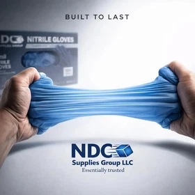 4 Mil Nitrile Gloves Heavy Duty Powder Free Blue Disposable Box 100 Pack Food