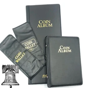 Whitman Coin Holder 2x2 Album 12 24 60 80 Pocket Wallet Storage Book of CHOICE