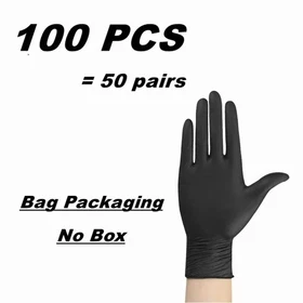 Black Nitrile Disposable Gloves 4 & 5 Mil, Latex & Powder Free