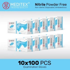 1000 PCS EXAM NITRILE GLOVES, DISPOSABLE MEDICAL 4MIL.(LATEX,VINYL, POWDER FREE)
