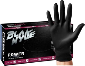 10 Boxes of 100 Safeko Blak Nyle Gloves Food Grade (1000 Total) 100% Latex Free