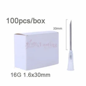 100pcs Disposable Sterile Body Piercing Needles Ear Nose 16G18G20G21G22G23G25G27