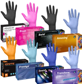 Nitrile Disposable Medical Exam Gloves, Vinyl, Latex, Powder Free 1000 2000 3000