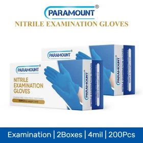 PARAMOUNT&reg;Exam Nitrile Disposable Gloves Indigo Blue Powder-Free 4mil 200PCS