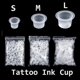 Disposable Microblading Tattoo Ink Cups S/M/L Plastic Permanent Makeup