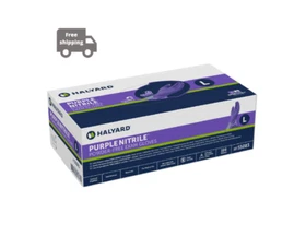 Halyard Purple Powder Free Exam Gloves Disposable - 100CT