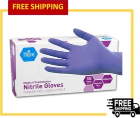 MedPride Powder-Free Nitrile Exam Gloves, S/ M/ L/XL, Pack of 100