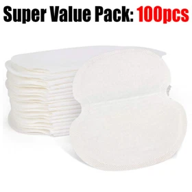 100&times; Disposable Underarm Sweat Pads Armpit Pads to Combat Sweat Men & Women USA