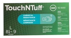 Ansell 92-600 TouchNTuff NBR Chemical Resistant Disp. Gloves (S-XL) - 1 Box