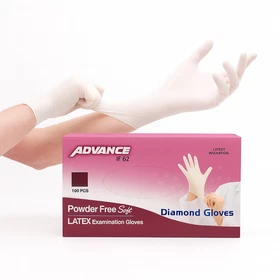 Latex Powder-Free Exam Gloves All Sizes Disposable Textured 100-1000pcs White
