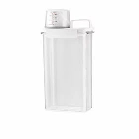 Airtight Laundry Detergent Dispenser Powder Storage Box Clear Washing Powder Liq