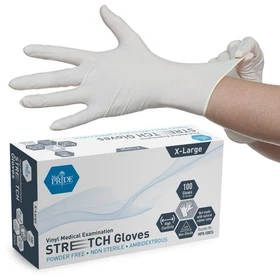 MED PRIDE Vinyl Stretch Exam Gloves Medical Disposable Latex & Powder free 200ct