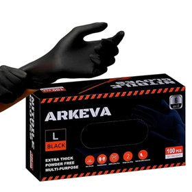 Black Nitrile Disposable Gloves 6 Mil. Chemical Resistance, Latex & Powder Free