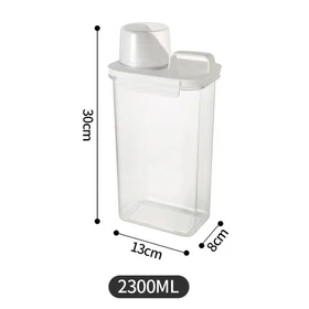 Refillable Laundry Detergent Dispenser Powder Softener Storage Container