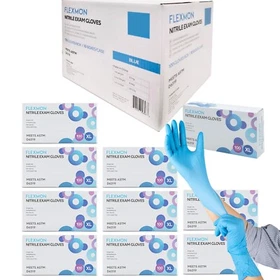 1000 Nitrile Examination and Medical Gloves, 4.2 Mil, Powder Free by FLEXMON
