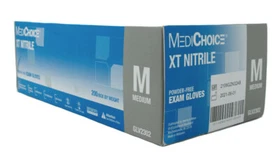 Gloves MEDICHOICE XT Nitrile Powder Free Exam Gloves (Medium)*200 Piece/Box NEW 