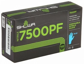 SHOWA 7500PF Disposable Powder Free Gloves (S,M,LG,XL) - FREE SHIPPING!!