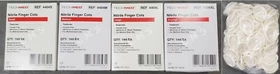 Dukal TECH-MED Nitrile Finger Cots Covers Condoms White 144/BX Latex Free 4404