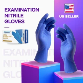 1000 PCS 4mil INDIGO Nitrile Medical Disposable Exam Gloves Latex Powder Free