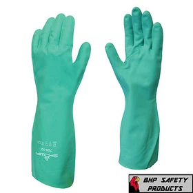 SHOWA-BEST MFG CHEMICAL RESISTANT CLEANING GLOVES 730 NITRI-SOLVE (SIZES SM-2XL)