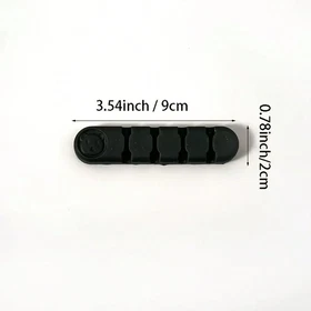 Desk Cable Organizer Silicone Clip Self-Adhesive Wire Management For USB Holder 