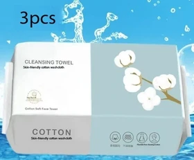 100PCS Disposable Wash Face Towel Clean Face Towel of Cotton Remove Makeup