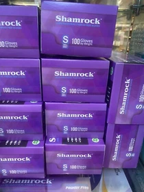 Shamrock Latex Hand Gloves CASE 1,000 pcs, 10 Boxes 100ct/box XS, S, M, L 60600