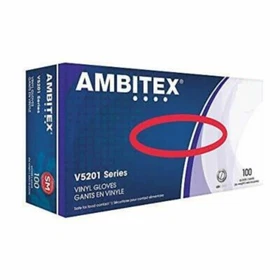 Ambitex Vinyl Gloves - 100/box ****New - Sealed Boxes****