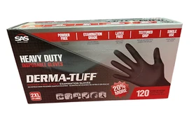 Derma-Tuff Powder Free Nitrile Disposable Gloves 6 Mil