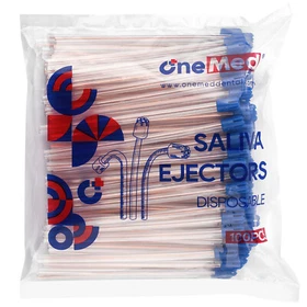 OneMed Dental Disposable Saliva Ejector,Evacuation Suction Tips 100 Pcs/Bag