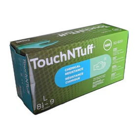 Ansell TouchNTuff 92-600 Green Nitrile Chemical Latex Gloves (10 boxes /1 case)