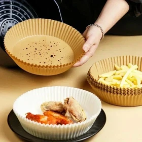 Air Fryer Paper Liners Round Square Food Grade Parchment Baking Disposable Pcs