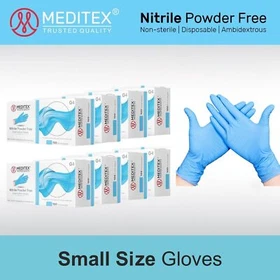 MEDITEX&reg; Exam/Medical Nitrile Gloves Disposable Blue Powder-Free 4mil 1000PCS