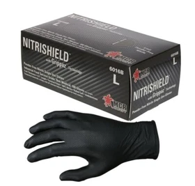 MCR Saftey Nitrishield w/Grippaz 6 Mil Gloves, Various Sizes, 1 Case, Free Ship