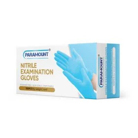 PARAMOUNT&reg; Blue 4mil Nitrile Gloves|Powder/Latex Free| Size:All 100 Pcs