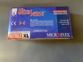 NOS  box (100)  Ansell MICROFLEX Ultrasense Nitrile Gloves