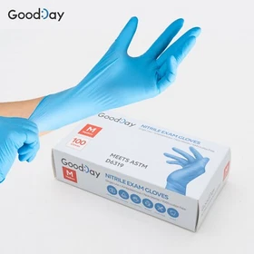 GOOD DAY NITRILE Disposable Gloves Powder Free 100 Pieces ( Choose Your Size!!!)