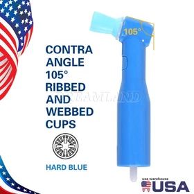 100pcs Dental Disposable Prophy Angles Cup Latex Free Right Angle Polishing Cups