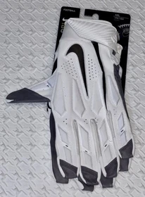 NIKE D Tack 6.0 White Black Grey Padded Lineman Football Gloves NEW Mens 4XL