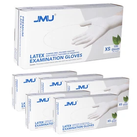 1000 JMU Latex Gloves Disposable Cleaning Gloves  Exam/Medical 5 Mil Powder Free
