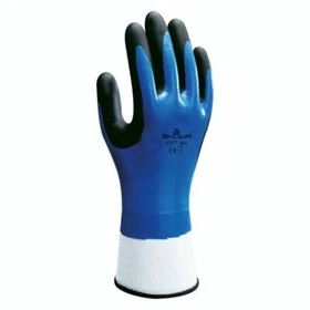 Showa 377 Nitrile Foam Coated Water-Resistant Work Gloves, S-XL, 12 Pack