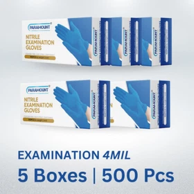 PARAMOUNT&reg;Exam Nitrile Disposable Gloves Indigo Blue Powder-Free 4mil 500PCS