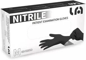 Case of 1000 Black Nitrile Disposable Exam Gloves 4 Mil, Latex & Powder Free