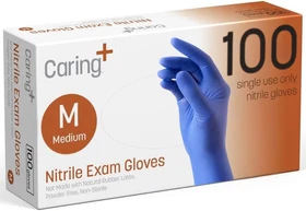 Nitrile Exam Gloves, Blue, Powder-Free, Disposable Gloves for Medical Care, Firs